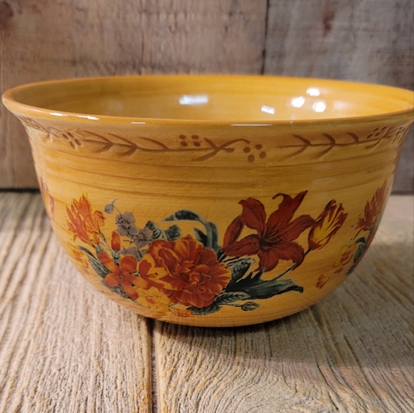 Mediteranian Ceramic Bowl, Floral Planter - Picture 5 of 6